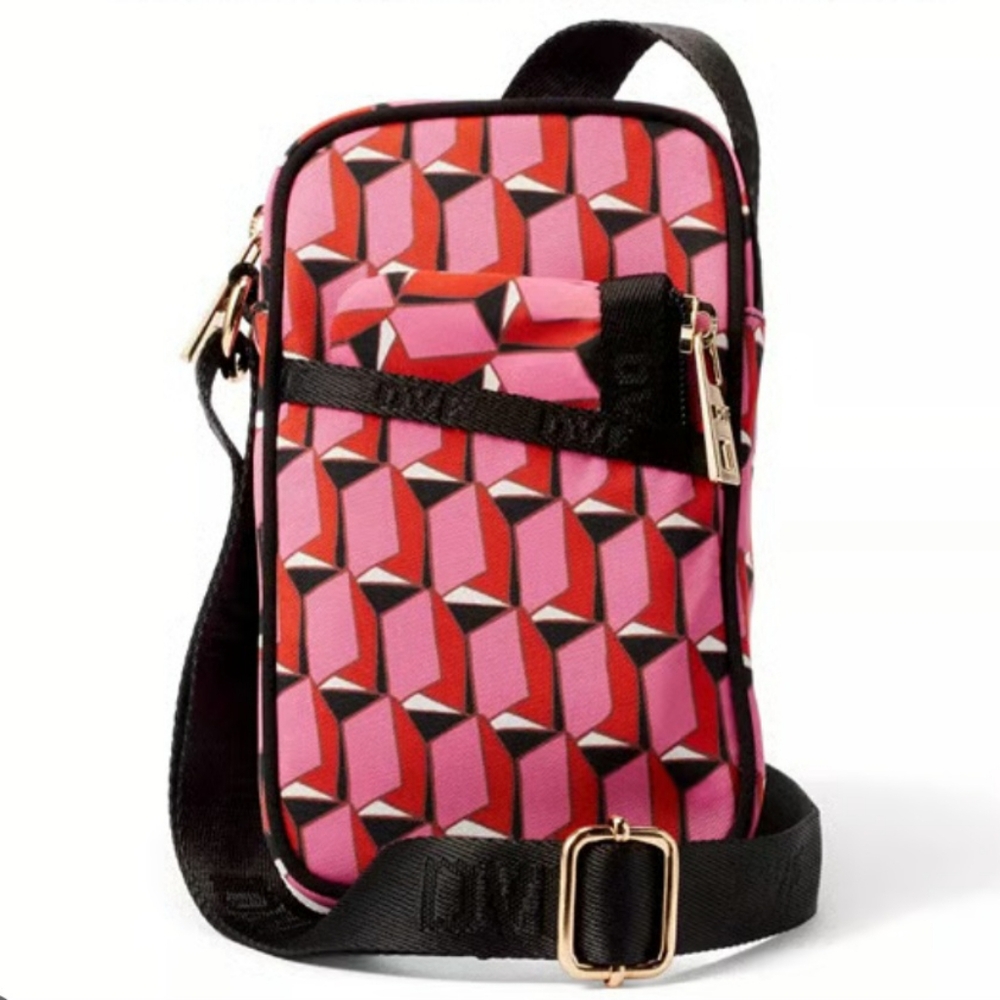 Diane Von Furstenberg Bags Dvf X Target Pink Geo Cellphone Holder.